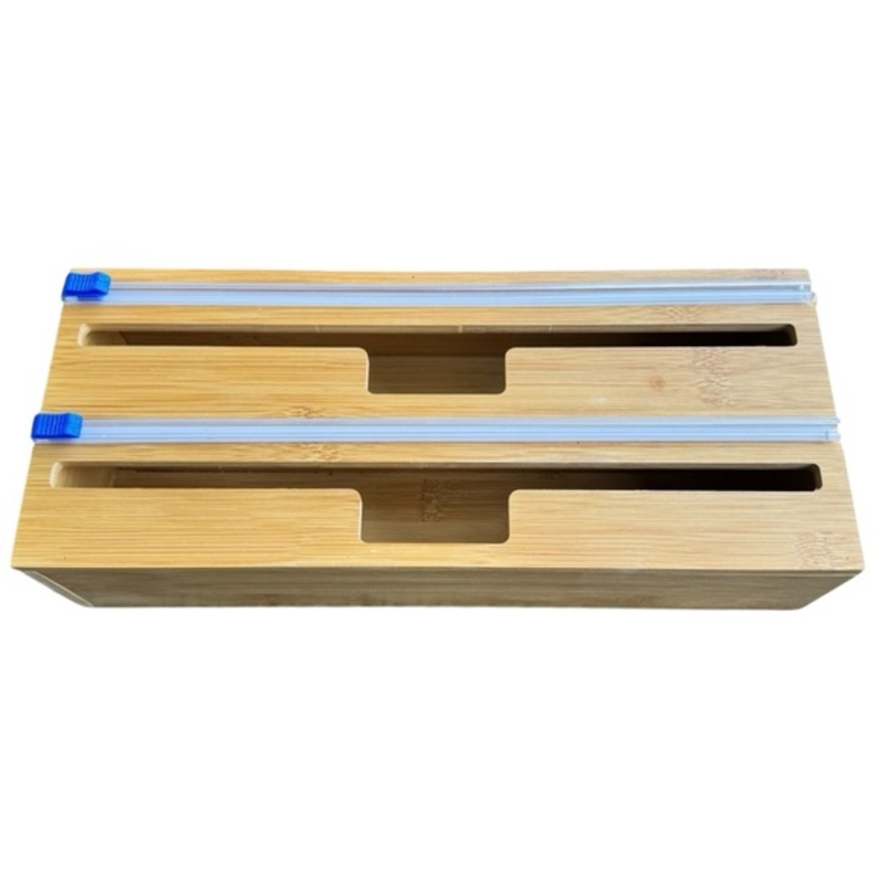 Bamboo Kitchen Wrap Organizer